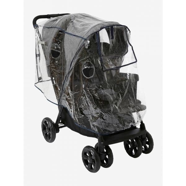 Vertbaudet Proteção Integral da Chuva para Carrinho de Bebé de Gémeos da sem Cor