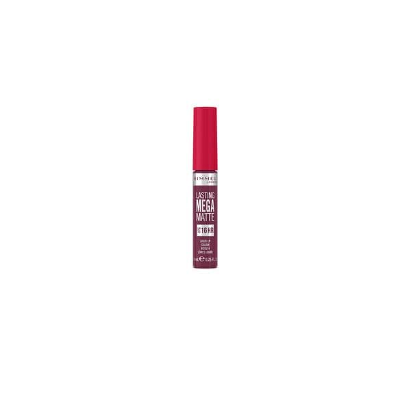Rimmel Lasting Mega Matte Batom Tom Líquido Leve e Mate 16 H Tom Rock Me Purple 7,4 ml