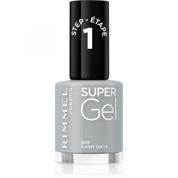 Rimmel Super Gel Unhas de Gel sem Usar Lâmpada UV/LED Tom 005 Rainy Days 12ml