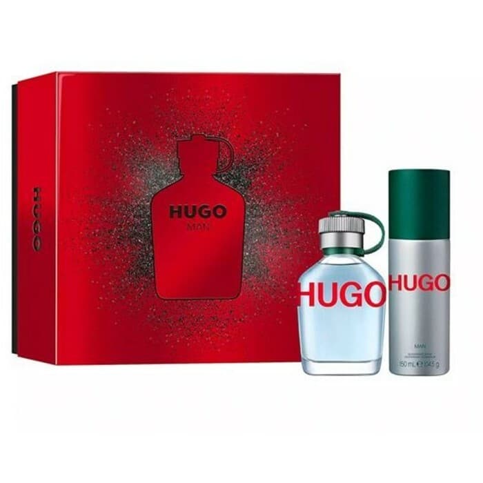 Hugo Boss Hugo Man Eau de Toilette 75ml + Eau de Toilette 150ml + Desodorizante Spray 150ml Coffret