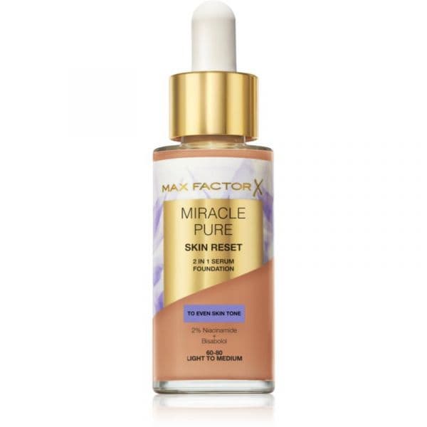 Max Factor Miracle Pure Cuidado de Maquilhagem Tom 60-80 Light To Medium 30ml