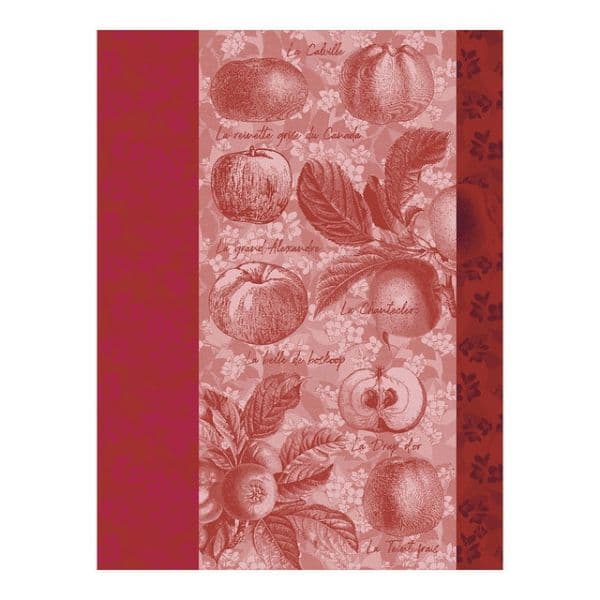 Le Jacquard FranÇais Pano de Cozinha em Sarja de Algodão Pommes a Croquer 80 X 60 cm