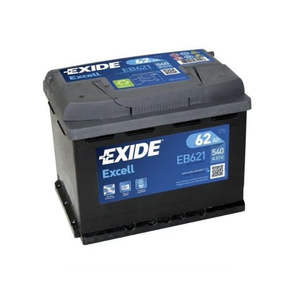 Exide Bateria Excell 62ah 540en L2 +i. Eb621