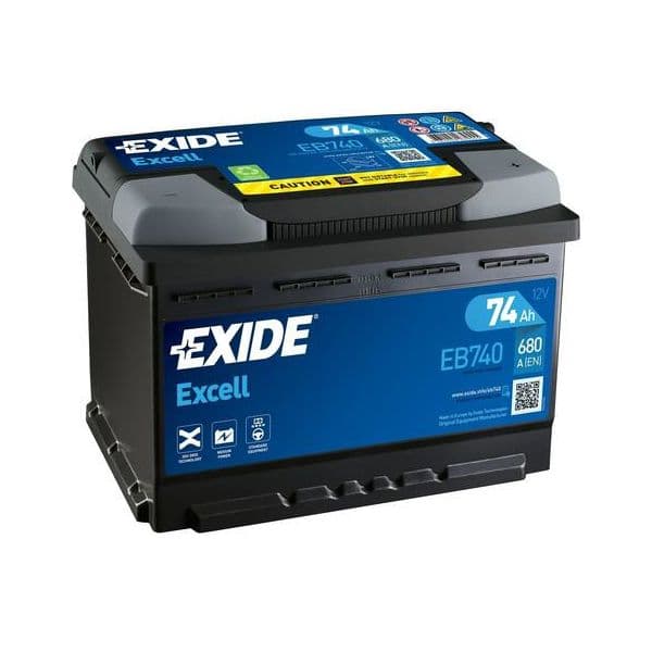 Exide Bateria Excell 74ah 680en L3 +d. Eb740