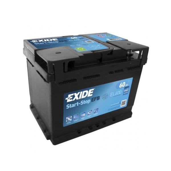 Exide Batería 60Ah EL600 Efb