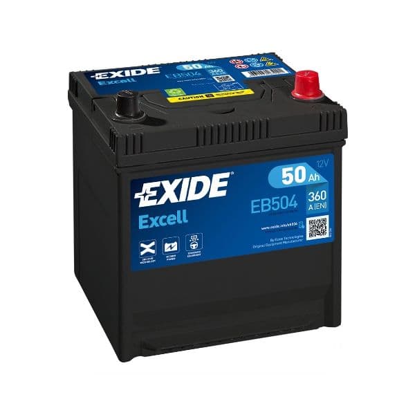 Exide Bateria Excell 50ah 360en +d. Eb504