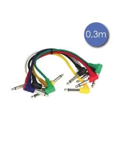 Câble 0,3m - JACK COUDE MONO Mâle - JACK COUDE MONO Mâle