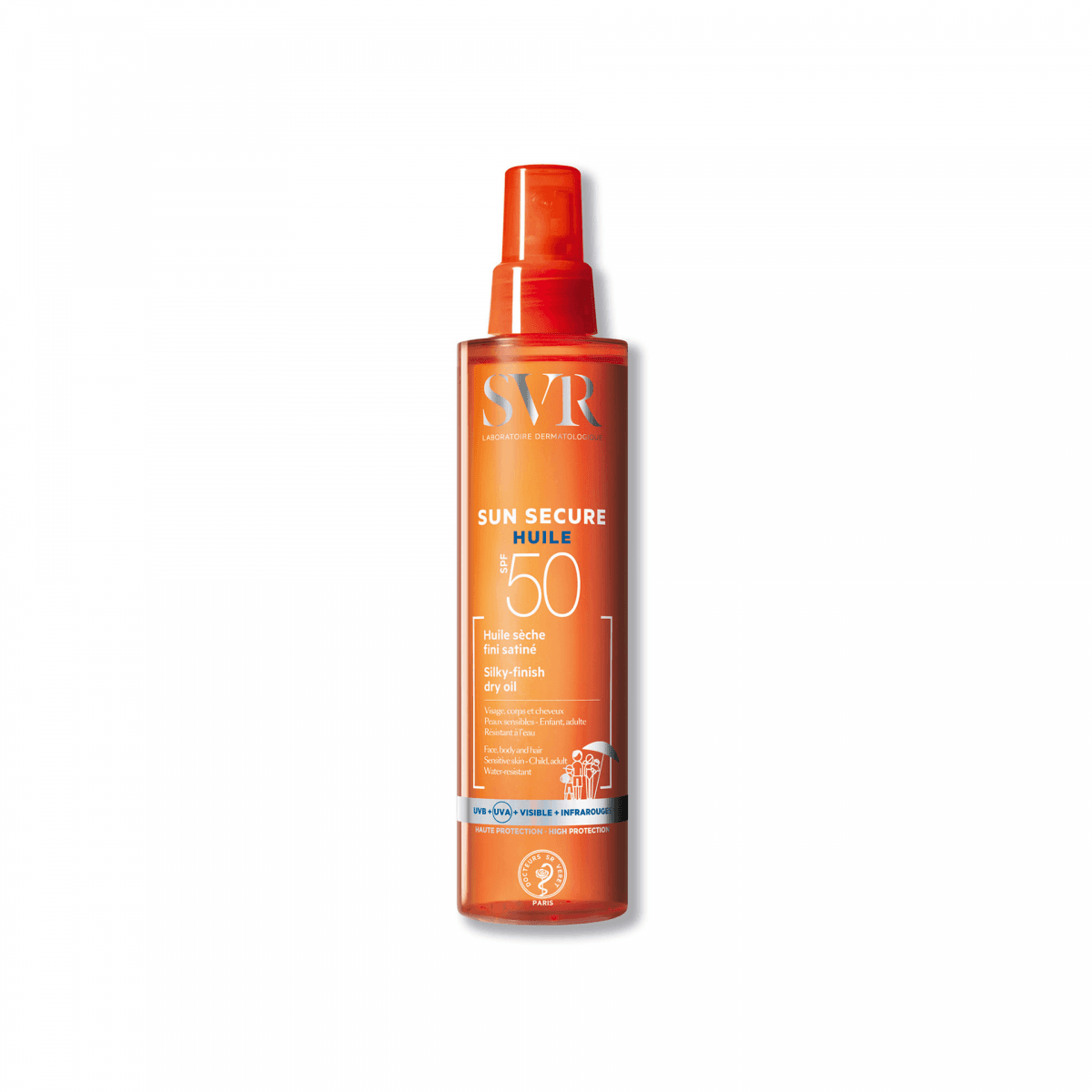 Protetor Solar SVR Sun Secure Silky Finish Óleo Seco SPF50+ 200ml