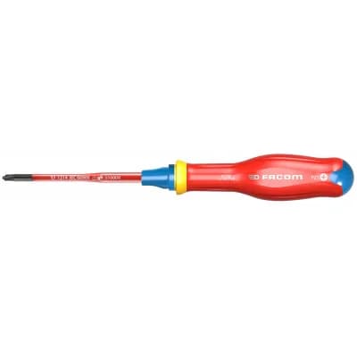 Chave Fenda PZ 1X100 1000V Slim - Facom ATDB1X100TVE | Ferramaq