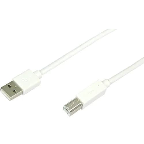 Cabo Temium USB-A para USB-B - 5m - Branco