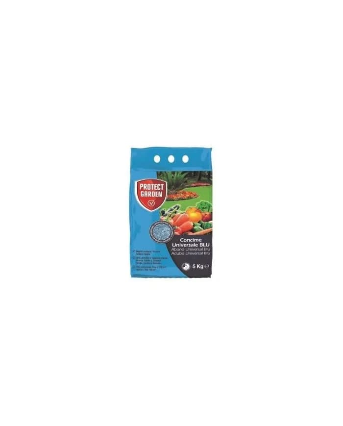 Abono Universal Blu, Fertilizante Azul Granulado de Acción Rápida, Huerto, Jardín e Césped, 5 Kgs