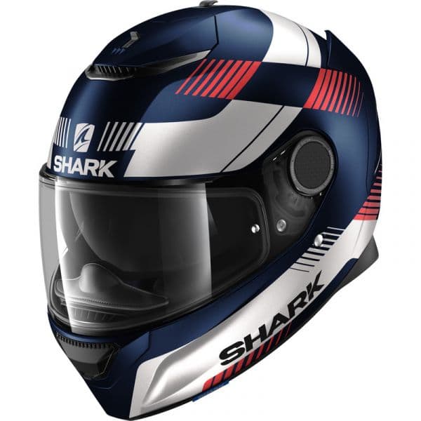 Shark Capacete Spartan 1.2 Strad Mat Blue White Red Xl