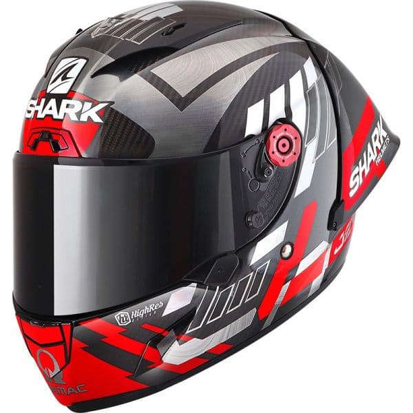Shark Capacete Race-r Pro Gp 06 Replica Zarco Winter Test Carbon / Chrom / Red S