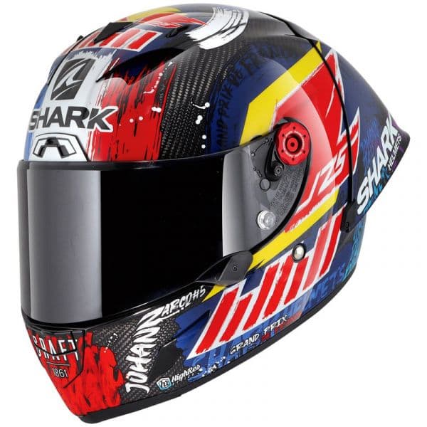 Shark Capacete Race-r Pro Gp 06 Replica Zarco Chakra Carbon / Violet / Blue XS