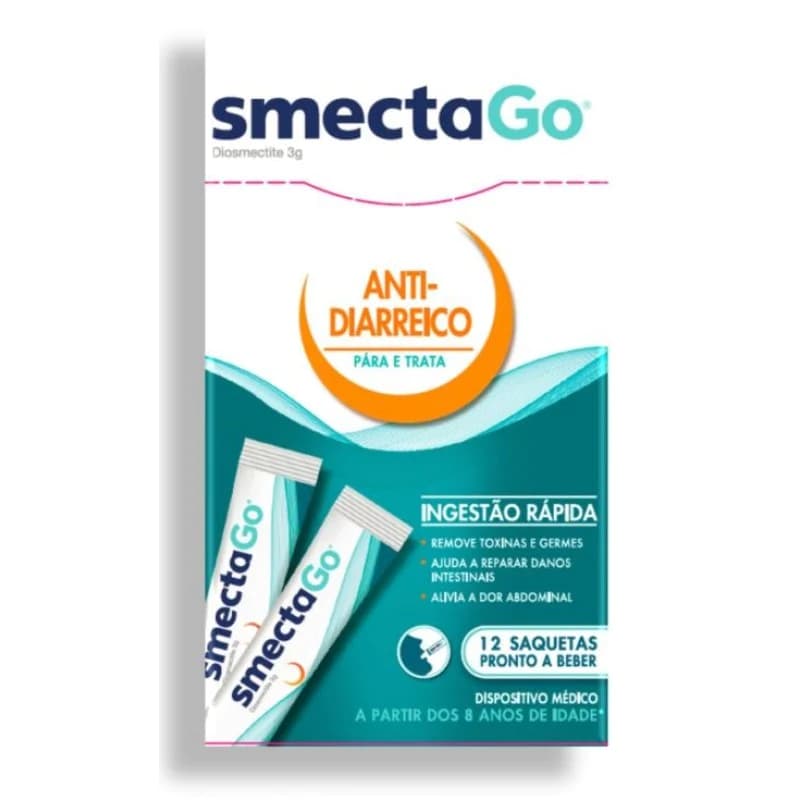 Smectago Suspensao Oral 3g/saqueta 12un