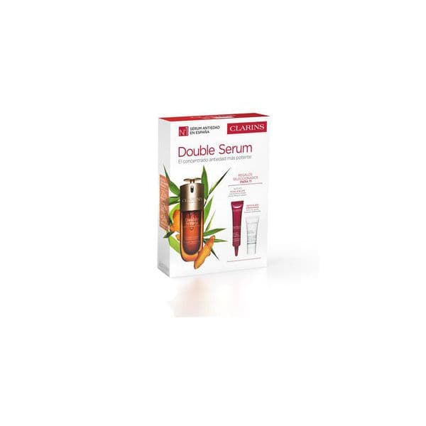 Clarins Facial Double Sérum 50ml + Eye Contour Cream 7ml + Face Mask 8ml Coffret