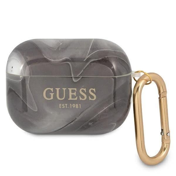 Guess Capa Guapunmk AirPods Pro Black / Black Marble Collection