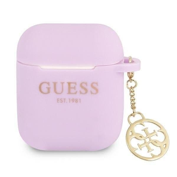 Guess Capa AirPods 1 e 2 Original Charm Purple