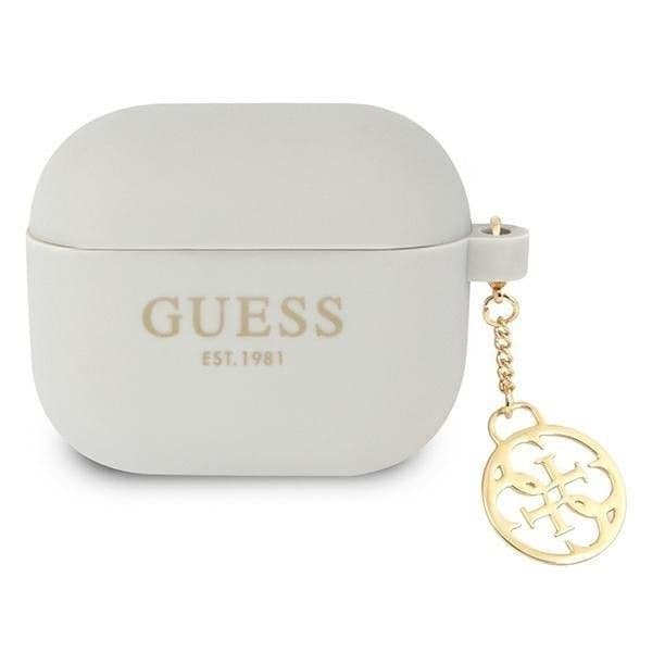 Guess Gua3Lsc4Eg AirPods 3 Cover Szary/grey Silicone Charm 4G Collection