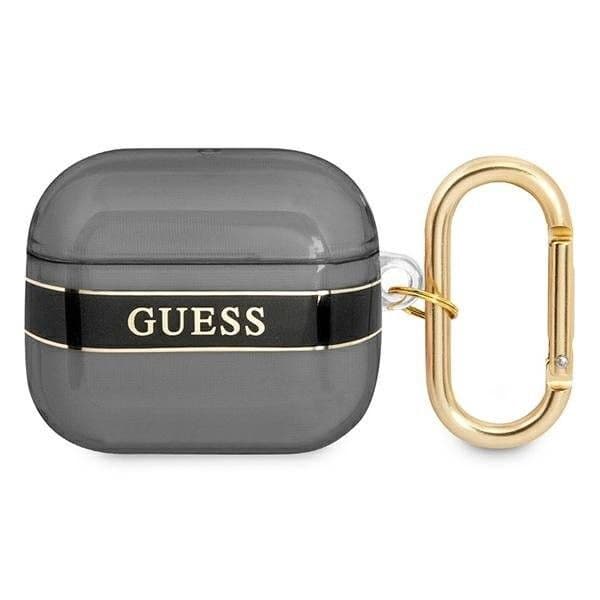 Guess Capa Gua3Hhtsk AirPods 3 Preta Coleção de Alça Preta