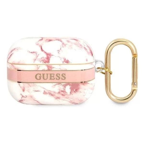 Guess Capa Guaphchmap AirPods Pro Pink Pink Marble Strap Collection