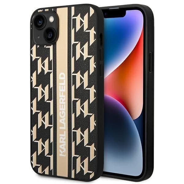 KLHCP14MPGKLSKW iphone 14 Plus 6,7 "hardcase Brown / Brown Monogram Stripe