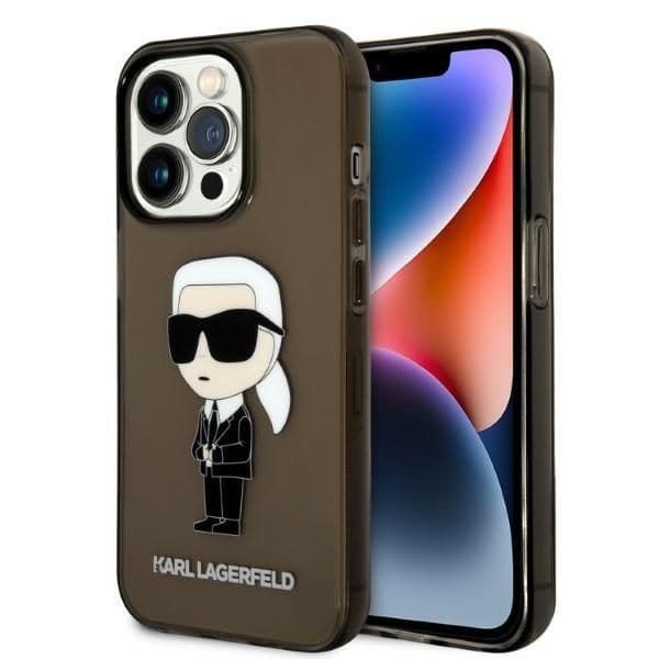 Karl Lagerfeld Capa Ikonik Karl para iPhone 14 Pro Max Black