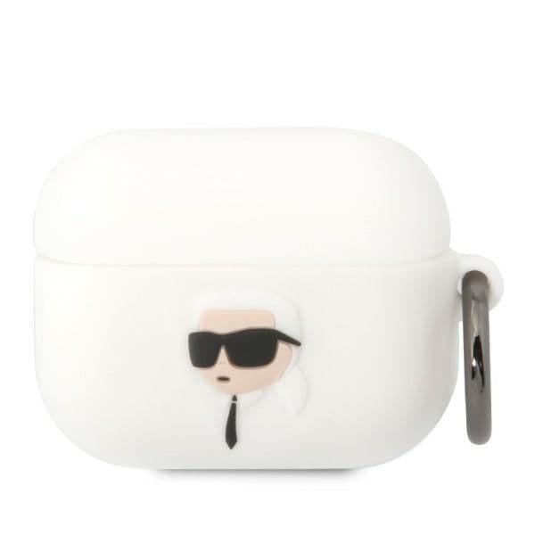 Karl Lagerfeld Capa Silicone para AirPods Pro White