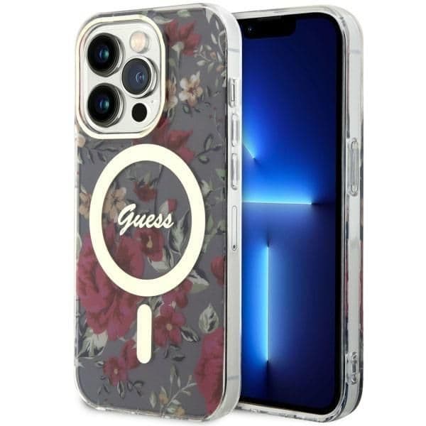 Guess Capa Híbrida para iPhone 14 Pro 6.1" Green/Khaki