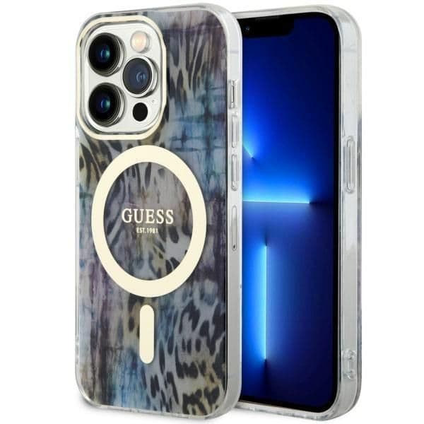 Guess Capa Dura para iPhone 14 Pro Max 6.7" Blue