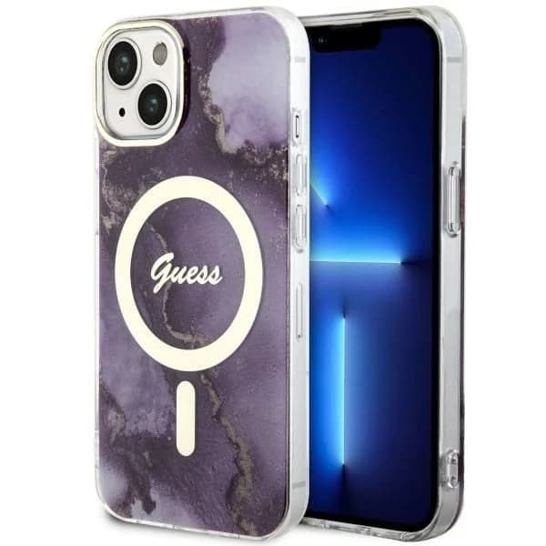 Guess Capa MagSafe para iPhone 14 Purple