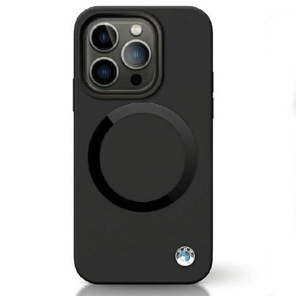 BMW Capa Silicone Líquido para iPhone 14 Pro Black