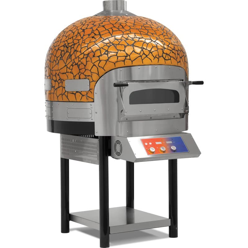 Forno Elétrico para Pizza com Base Giratória de Pedra 6 Pizzas Diâmetro 300 mm