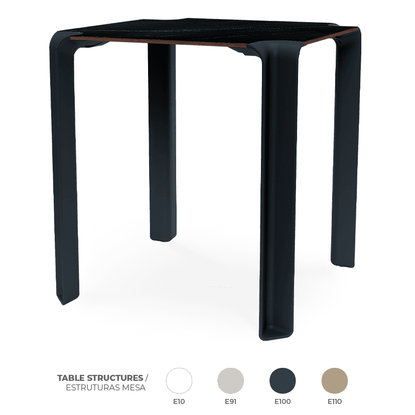 Pack 8 Mesas Iris Dark Marble