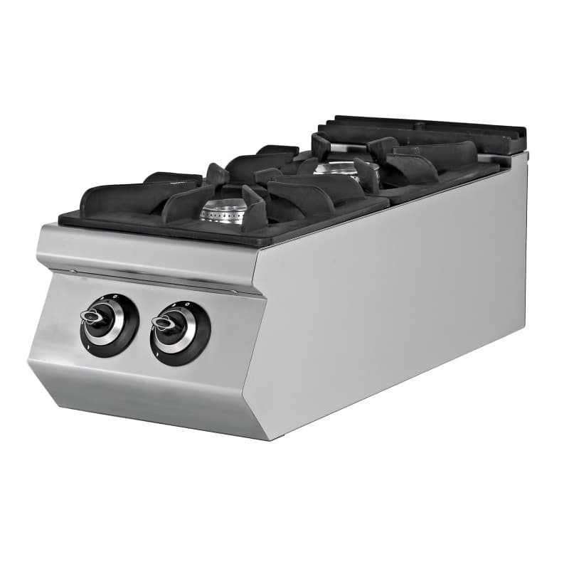 Fogão a gás de mesa 2 queimadores 2×8,74kW 400x900x300mm