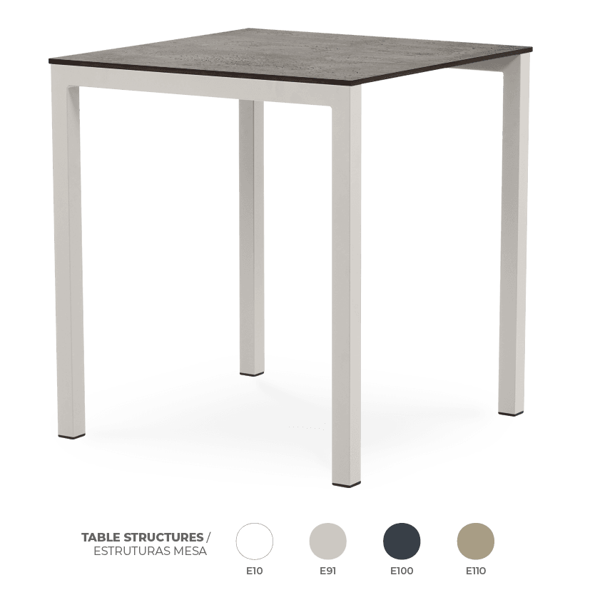 Pack 20 Mesas Metal Industrial Concrete