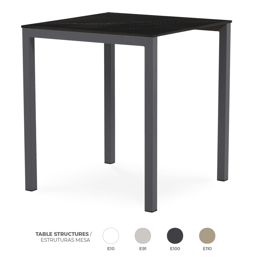 Pack 20 Mesas Metal Dark Marble