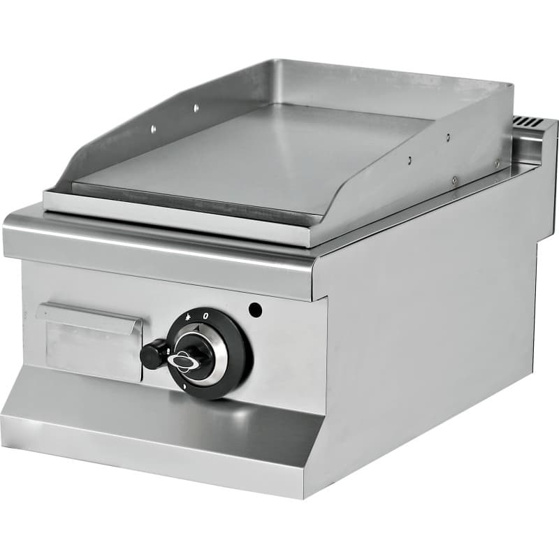 Chapa a gás de mesa aço retificado liso 12 mm 6,5 kw 400x635x285mm