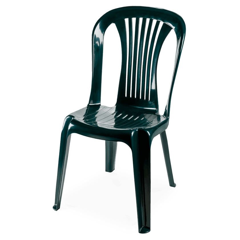 Pack 100 Cadeiras Lagos sem Braços Verde Deep