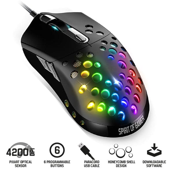 Spirit of Gamer ELITE M80 4200DPI Preto