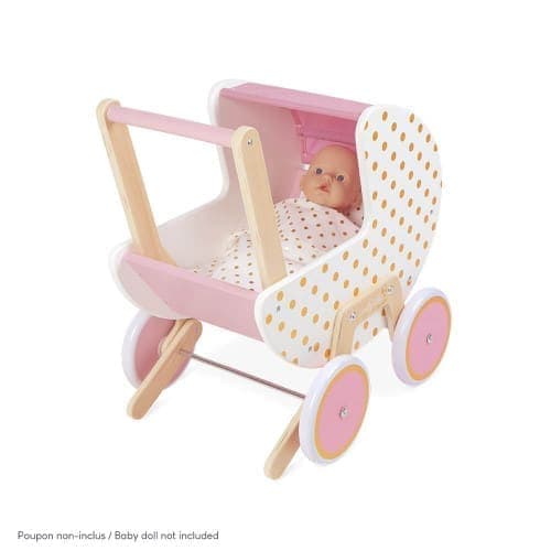Janod Carrinho de Bébé Candy Chic de Madeira