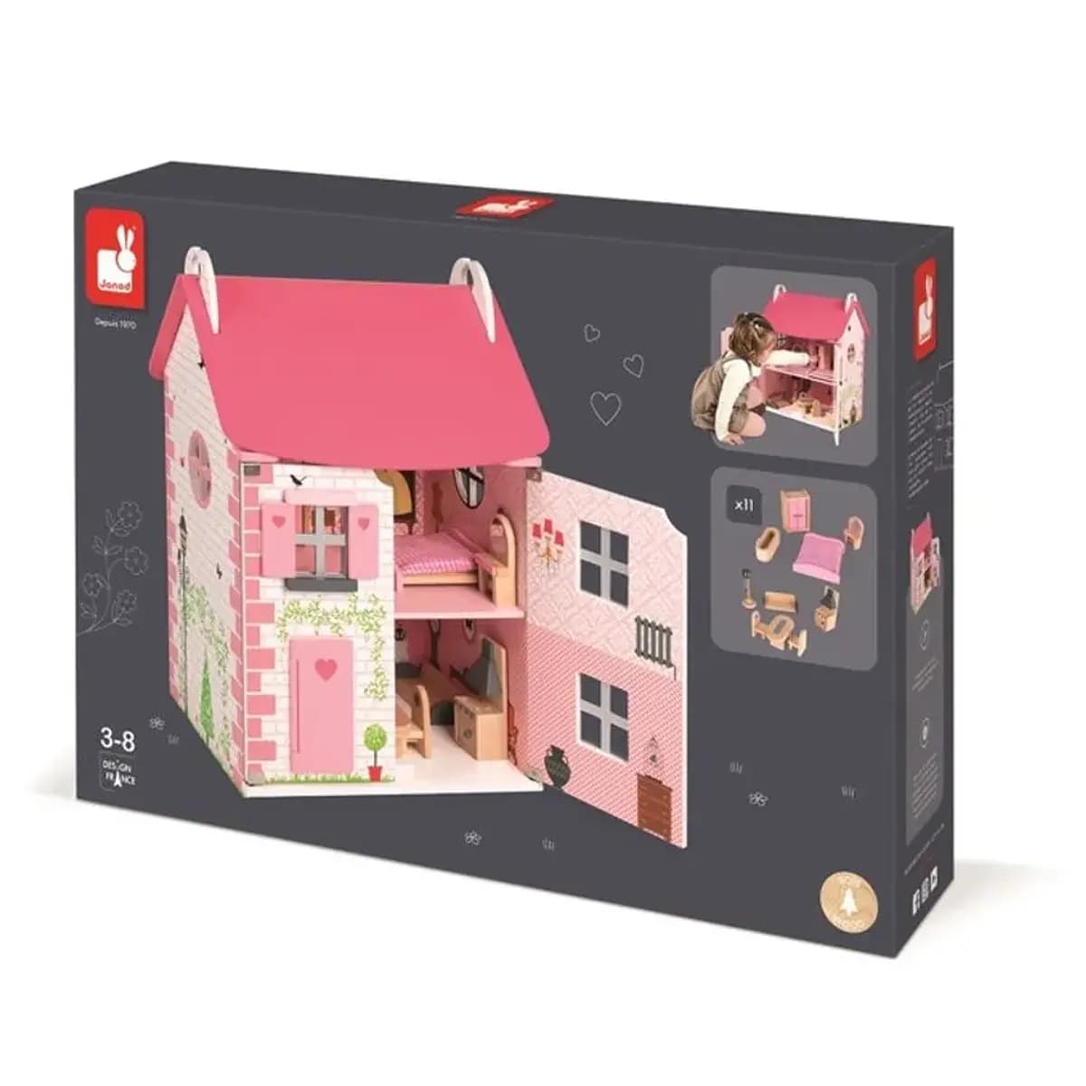 Casa Madeira Bonecas Mademoiselle - 57603