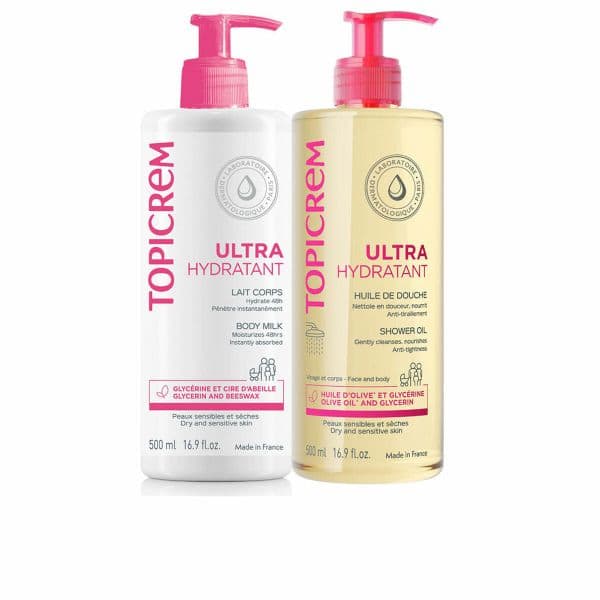 Topicrem UH Leite Ultra Hidratante 500ml + Óleo de Duche 500ml Pack