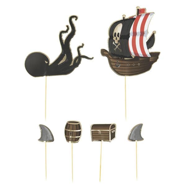 Tim&Puce Factory 6 Topos de Bolo Piratas - 3495063