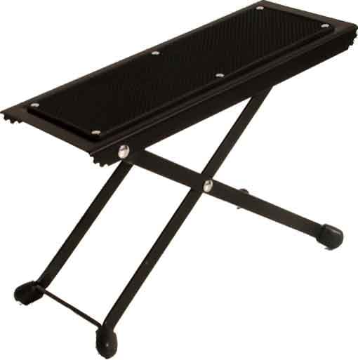 XP Descanso para Pé de Guitarrista K8 Dobrável Metal Preto