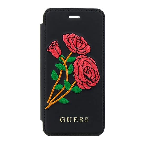 Flip Cover Guess Flower Desire iPhone 8 Preto