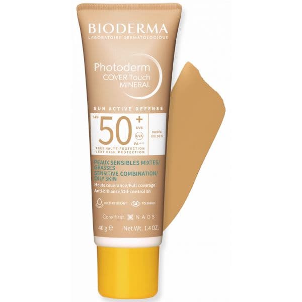 Protetor Solar Bioderma Photoderm Cover Touch SPF50+ Tom Gold 40g
