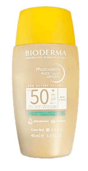 Protetor Solar Bioderma Photoderm Nude Touch Fluido Tom Castanho SPF50+ 40ml