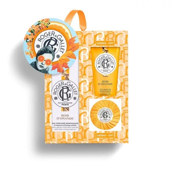 Roger & Gallet Bois Orange Água Perfumada 100ml + Gel de Banho 50ml + Sabonete 50 Gr Coffret