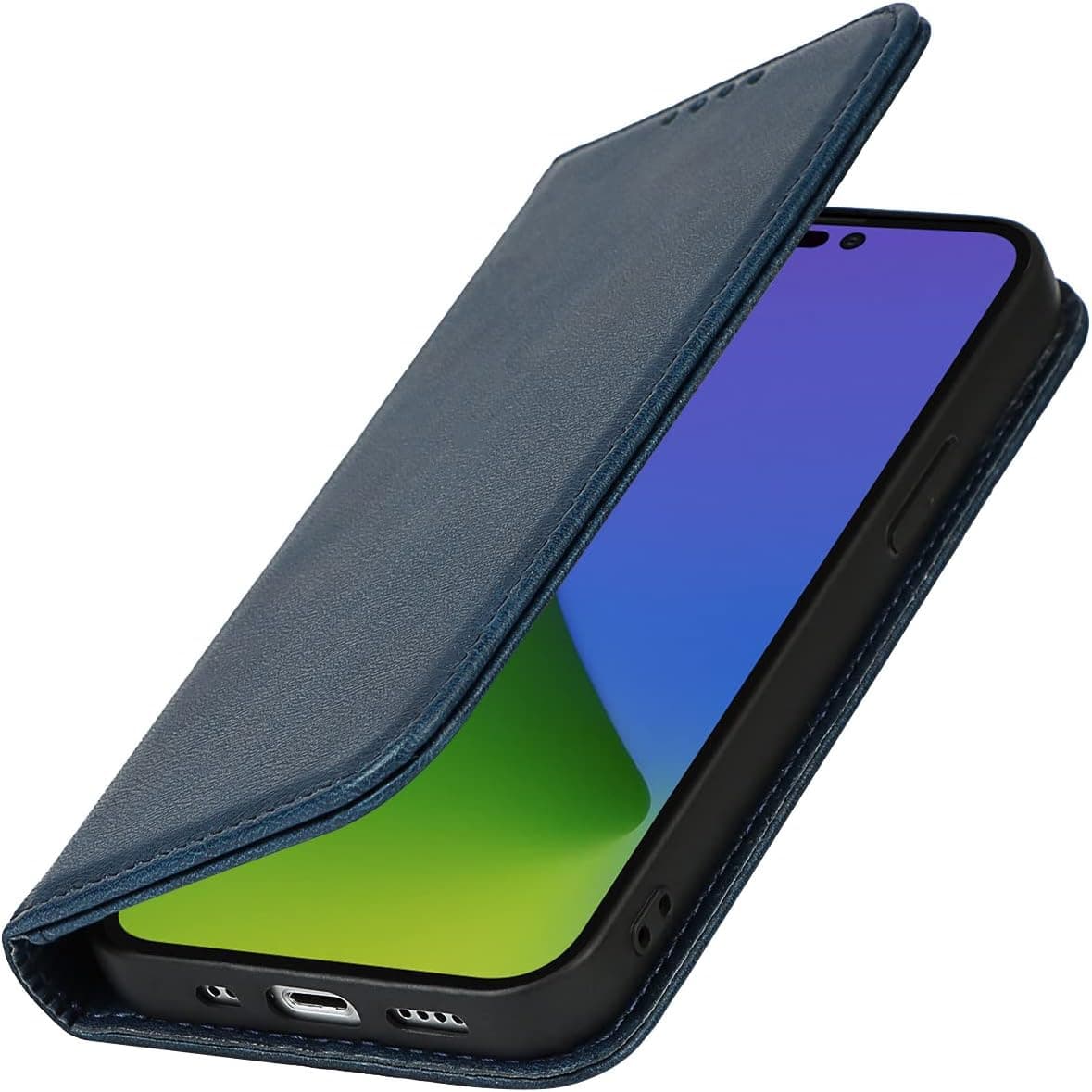 Capa Flipcover Polipel Oppo A57/ A57S/ A77 Azul Marinho